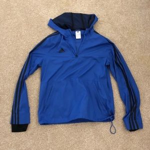 blue adidas windbreaker